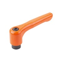 Produktbild von KIPP - KLEMMHEBEL FLACH GR.2 M08, ZINK ORANGE RAL2004 KUNSTSTOFFBESCHICHTET, KO