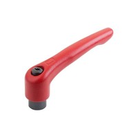 Produktbild von KIPP - KLEMMHEBEL GR.1 M05, STAHL ROT RAL3003 SEIDENMATT, KOMP:STAHL BRÜNIERT
