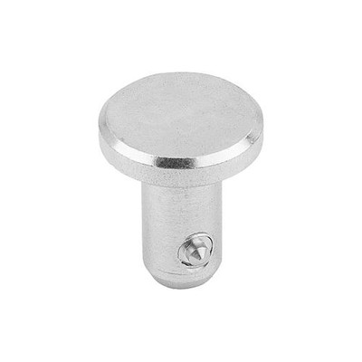Produktbild von KIPP - STECKBOLZEN MIT FLACHKOPF, MIT AXIALSICHERUNG, D1=6 L=12, STAHL