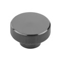 Produktbild von KIPP - RÄNDELKNOPF D=M05 D1=22, FORM:E DUROPLAST, SCHWARZ, KOMP:MESSING, GLÄNZE