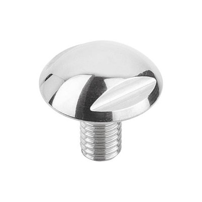 Produktbild von KIPP - KUGELKOPFSCHRAUBE M05X6, SW=8, EDELSTAHL 1.4404 POLIERT