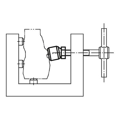 Produktbild von KIPP - GELENKFUß D1=M12, H=25,5, SW=19, AUTOM.STAHL