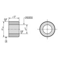 Produktbild von KIPP - BUCHSE ZYLINDRISCH GR.1 D1=8, D=5, EDELSTAHL GEHÄRTET, GESCHL. U BLANK