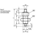 Produktbild von KIPP - ARRETIERBOLZEN OHNE RASTNUT GR.5 D1=M24X2, FORM:F, STAHL GEHÄRTET