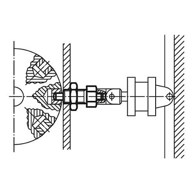 Produktbild von KIPP - ARRETIERBOLZEN OHNE RASTNUT GR.4 D1=M20X1,5, FORM:E, STAHL GEHÄRTET