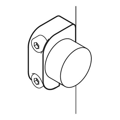 Produktbild von KIPP - HALTESTÜCK, M16, FORM:B BOHR. SENKRECHT Z. GEWINDE, ALUMINIUM SCHWARZ