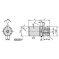 Produktbild von KIPP - AUFNAHMEBOLZEN MIT KUGELANSATZ, ABGEFLACHT, C=12, FORM:C WERKZEUGSTAHL