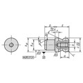 Produktbild von KIPP - AUFNAHMEBOLZEN MIT KUGELANSATZ, C=12, FORM:B, WERKZEUGSTAHL