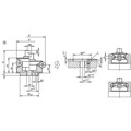 Produktbild von KIPP - ZENTRIERSPANNER FORM:B SECHSKANT, D=26,5, D1=M06, D4=6,4, STAHL GEHÄRTET