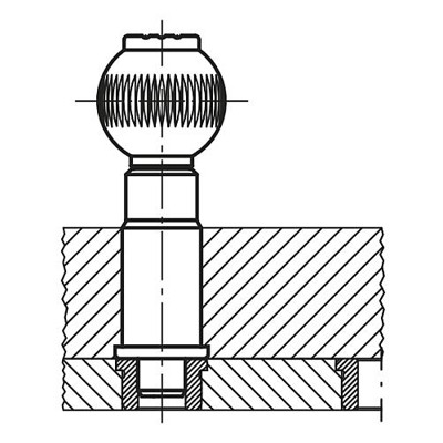 Produktbild von KIPP - BUCHSE ZYLINDRISCH STAHL, BRÜNIERT, D=16