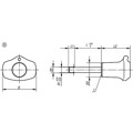 Produktbild von KIPP - KUGELSPERRBOLZEN MIT PILZGRIFF, FORM:A METALLBUND, D1=6, L=50, L1=7, L5=