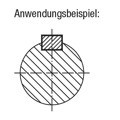 Produktbild von KIPP - PASSFEDER DIN6885, FORM:A, B=16, L=50, H=10, EDELSTAHL 1.4571