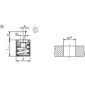 Produktbild von KIPP - FEDERNDES SEITENDRUCKST., STANDARD FEDERKRAFT OHNE DRUCKBOLZEN, FORM:A O