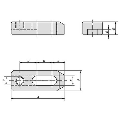 Produktbild von KIPP - SPANNEISEN VERSCHIEBBAR M10, A=100