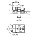 Produktbild von KIPP - NIEDERZUGSPANNER, FORM:B 52X32 STAHL BRÜN. U. EINSATZGEHÄRTET, BN=10