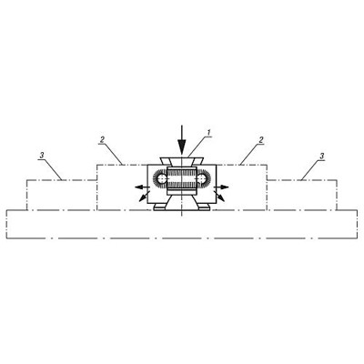 Produktbild von KIPP - KEILSPANNER DOPPELT, GRF GERIFFELT, B=41 FÜR T-NUT G=14, WERKZEUGSTAHL G