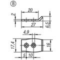 Produktbild von KIPP - GEGENHAKEN FÜR SPANNVERSCHLUSS, EINSTELLBAR, FORM:B, EDELSTAHL 1.4301 BL