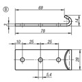 Produktbild von KIPP - GEGENHAKEN, FORM:B, EDELSTAHL BLANK FÜR 05552/K0051