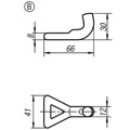 Produktbild von KIPP - GEGENHAKEN FÜR SPANNVERSCHLUSS, SCHWERE AUSFÜHRUNG, FORM:B SCHWEIßBAR, S