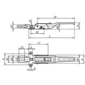 Produktbild von KIPP - SPANNVERSCHLUSS MIT SPANNHAKEN EINSTELLBAR, SCHWERE AUSFÜHRUNG, FORM:A A