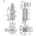 Produktbild von KIPP - SCHWENKSPANNER PNEUMATISCH, FESTO, GR.12, FORM:A 25X5X100, ALUMINIUM SIL