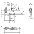 Produktbild von KIPP - SCHNELLSPANNER MINI STAHL, FUß SENKRECHT, KOMP:KUNSTSTOFF, ORANGE, M=M05