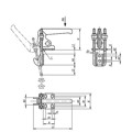 Produktbild von KIPP - BÜGELSPANNER VERTIKAL MIT GEGENHALTER, A=26, L2=22, STAHL VERZINKT UND P