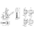 Produktbild von KIPP - SCHNELLSPANNER VERTIKAL STANDARD, FUß WAAGRECHT, STAHL NITROCARBURIERT +