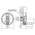 Produktbild von KIPP - HANDRAD D1=80, PASSBOHRUNG MIT NUT D2=10H7, B3=3, T=11,4, GR.1, THERMOPL