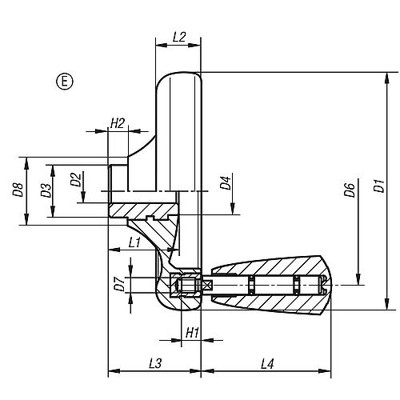 Produktbild von KIPP - SCHEIBENHANDRAD, GR.4 D1=160, FORM:E MIT PASSBOHRUNG D2=18H8, DUROPLAST,