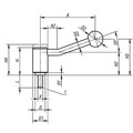 Produktbild von KIPP - SPANNHEBEL GR.1 M12X25, A=88, FORM:20°, STAHL KUNSTSTOFFBESCHICHTET, KOM