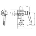 Produktbild von KIPP - SPANNGELENK GR.1 ALUMINIUM, KOMP:THERMOPLAST, D=8