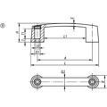 Produktbild von KIPP - BÜGELGRIFF, FORM:B, A=93,5, L=119,5, D=6,8 THERMOPLAST, SCHWARZ