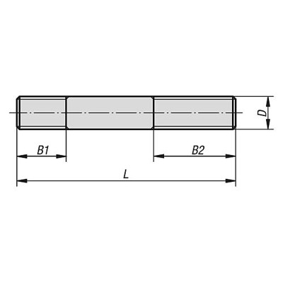 Produktbild von KIPP - STIFTSCHRAUBE D=M12 L=56 VERGÜTUNGSSTAHL