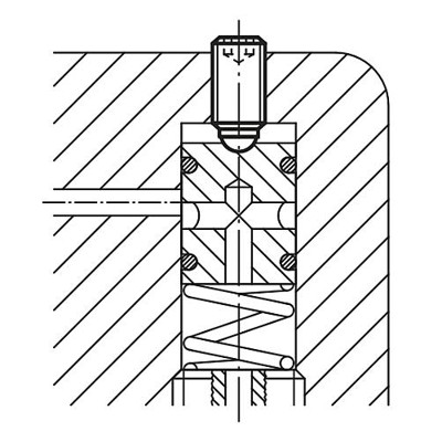 Produktbild von KIPP - KUGELDRUCKSCHRAUBE OHNE KOPF, FORM:A KUGEL AUS EDELSTAHL, M06, L=16,8, E