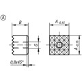 Produktbild von KIPP - GRIPPER QUADRATISCH M06, FORM:A WERKZEUGSTAHL, A=16
