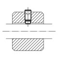 Produktbild von KIPP - DRUCKSCHRAUBE M06X17,5, SW=3, STAHL 10.9 BRÜNIERT, KOMP:MESSING