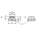 Produktbild von KIPP - Druckstück D1=20, Form S, Stahl, Komp Stahl