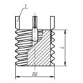 Produktbild von KIPP - GEWINDEEINSATZ VOLLKÖRPER STAHL, M24x1,5