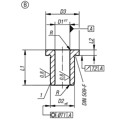 Produktbild von KIPP - BOHRBUCHSE MIT BUND DIN172, FORM:B, EINSATZSTAHL 6,1X12X16