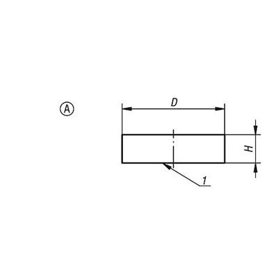 Produktbild von KIPP - MAGNET FLACHGREIFER, FORM:A, D=25 ±0,15, H=7, NDFEB, RUND, KOMP:STAHL