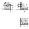 Produktbild von KIPP - GELENKWINKEL 36X32X35,2 ZINK, TYP I, BN=8