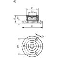 Produktbild von KIPP - DOSENLIBELLE MIT ANSCHRAUBFLANSCH D1=34 H=15, FORM:A MESSING, KOMP:POLYA