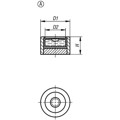 Produktbild von KIPP - DOSENLIBELLE ZYLINDRISCH, FORM:A, D1=14, H=9,5, EMPFINDLICHKEIT 30', MES