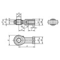 Produktbild von KIPP - GELENKKOPF DIN ISO 12240-4 MIT KUGELLAGERUNG, M22X1,5 LINKSGEWINDE, D=22