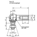 Produktbild von KIPP - WINKELGELENK DIN71802 LINKSGEWINDE MIT DICHTKAPPE, FORM:CS MIT SICHERUNG