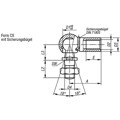 Produktbild von KIPP - WINKELGELENK DIN71802 RECHTSGEWINDE, FORM:CS MIT SICHERUNGSBÜGEL, D1=16,