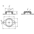 Produktbild von KIPP - MASCHINENFUß MIT ABREISSSICHERUNG D=62, FORM:A, STAHL, KOMP:ELAST. NATUR