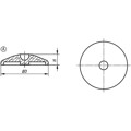 Produktbild von KIPP - TELLER, FORM:A, D=59, THERMOPLAST SCHWARZ