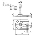 Produktbild von KIPP - TELLER FÜR STELLFÜßE, FORM:D STAHL, D=80